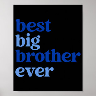 Poster Grande Irmão Sempre Cinza Com Texto Azul Meninos _