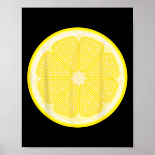 Poster Grande Lemon Fatiado Fita Fácil Fruta no Halloween