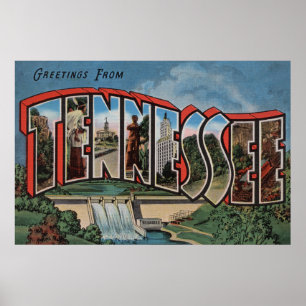 Póster Grande letra ScenesTennessee de Tennessee