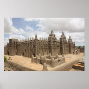 Póster Grande mesquita de Djenne