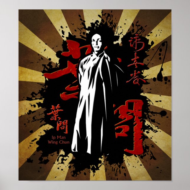 Póster Grande Mestre Ip Man - Wing Chun Kung Fu (Frente)