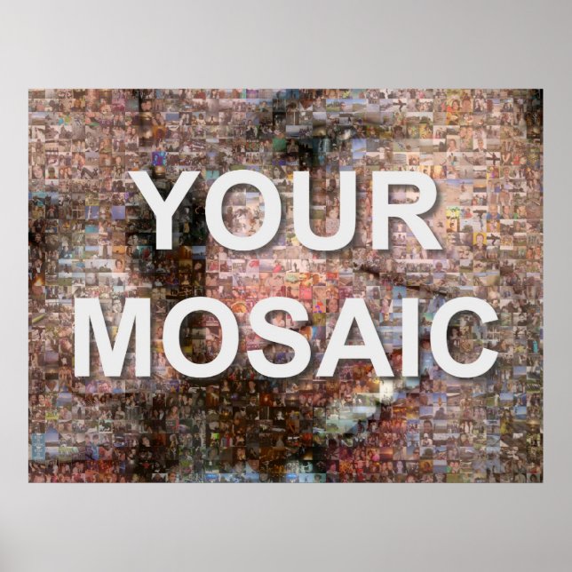 Póster Grande mosaico (paisagem) (Frente)