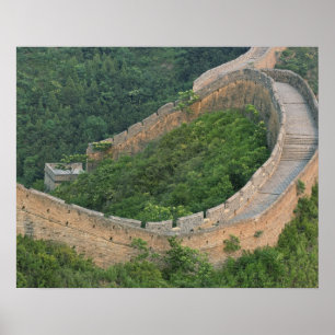 Póster Grande Muralha da China em Jinshanling, China.