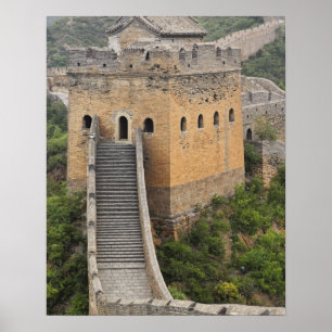 Póster Grande Muralha da China em Jinshanling, China, Ási