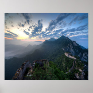 Póster Grande Muralha de China, seção não restaurada d