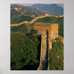 Poster Grande Muralha serpenteando pela montanha, China