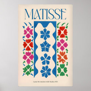 Poster Grande obra de Matisse com Painel Vertical de Másc