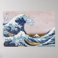 Grande Onda de Tsunami ao largo de Kanagawa Japão