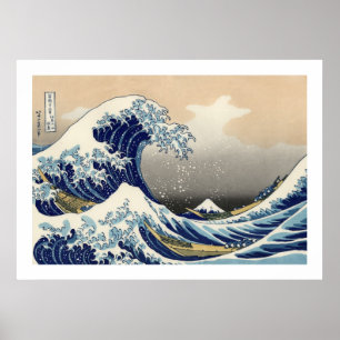 PÓSTER GRANDE ONDA FORA DE KANAGAWA
