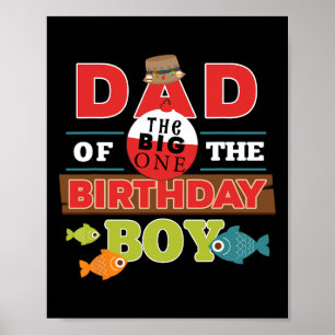 Poster Grande Pai De Tema De Pesca Do Shir Garoto De Aniv