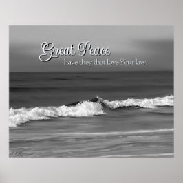 Poster Grande Paz Que Ama Sua Lei Oceanside