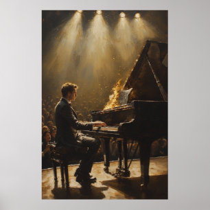 Poster Grande Piano Performance Ardente