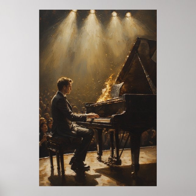 Poster Grande Piano Performance Ardente (Frente)