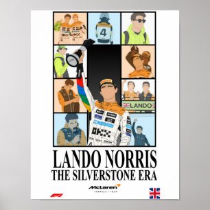 Poster Grande Prêmio Britânico de Lando Norris