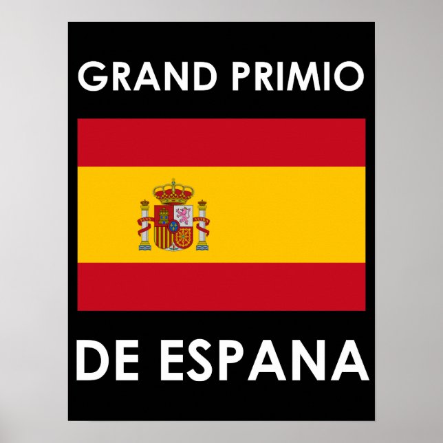 Poster Grande Prêmio da Espanha (Frente)