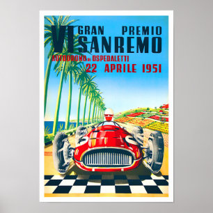 Poster Grande Prêmio da Itália de 1951