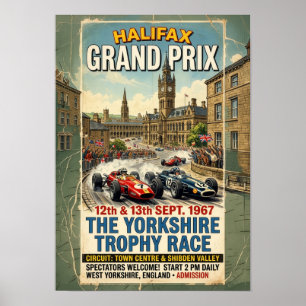 Poster Grande Prêmio de Halifax 1967 Corrida Troféu de Yo