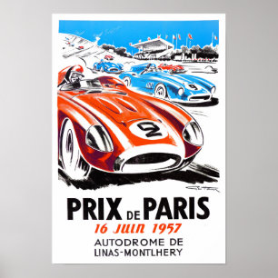 Poster Grande Prêmio de Paris de 1957