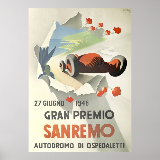 Poster Grande Prêmio de San Remo (Frente)