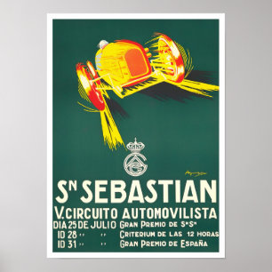 Poster Grande Prêmio de San Sebastian de 1927