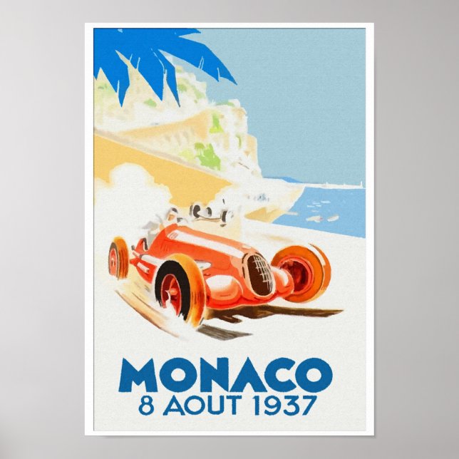 Poster Grande Prêmio Mônaco 1937 (Frente)