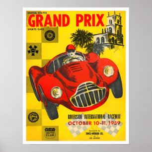Poster Grande Prêmio Riverside de 1959