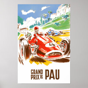 Poster Grande Prêmio Vintage Pau
