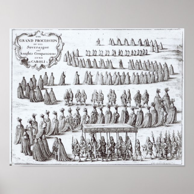 Poster Grande Procissão dos Soberanos e dos Cavaleiros (Frente)