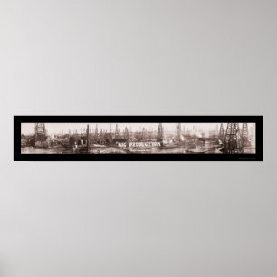 Poster Grande Produção Óleo TX Foto 1920