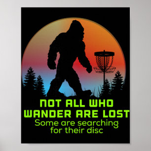 Poster Grande Sasquatch de Disco de Golfe Corrente Divert