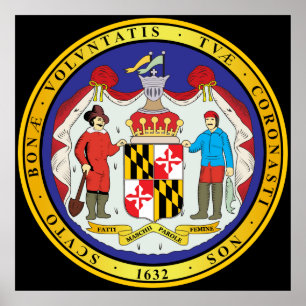 Poster Grande selo do estado de Maryland