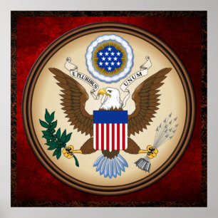 PÓSTER GRANDE SELO DOS ESTADOS UNIDOS