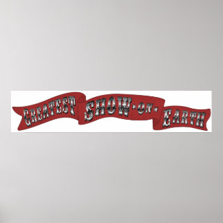 Póster "Grande show na Terra" - Cartaz de circo