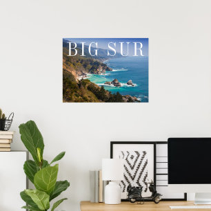 Poster Grande Sur Costa da Califórnia