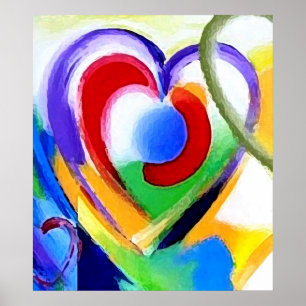Poster Grande tamanho do coração enorme