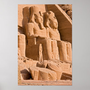 Poster Grande Templo de Abu Simbel - Ramsés II - Egito