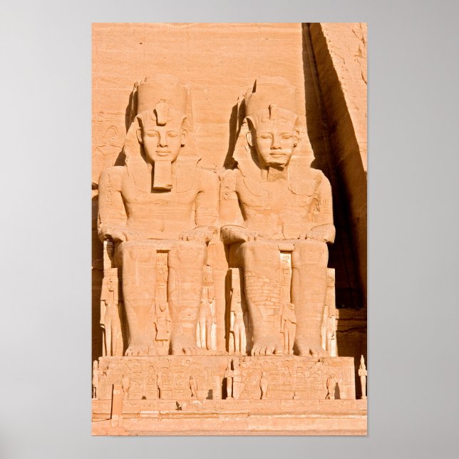 Poster Grande Templo de Abu Simbel - Ramsés II - Egito (Frente)