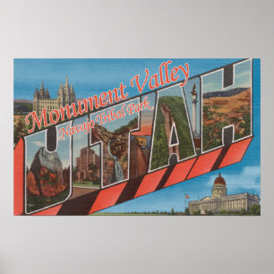 Poster Grandes cenas da letra - vale do monumento, UT