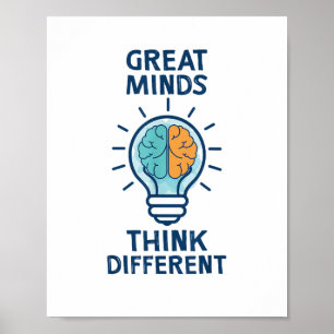 Poster Grandes Mentes Pensam Diferente