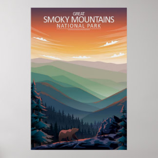 Poster Grandes Montanhas Fumosas