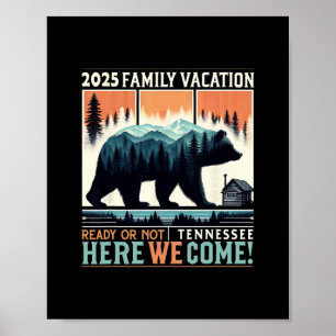 Poster Grandes Montanhas Fumosas Tennessee Férias em Famí