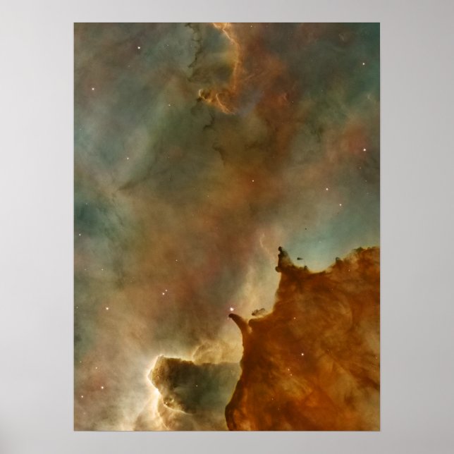 Póster Grandes nuvens da nebulosa de Corina (Frente)