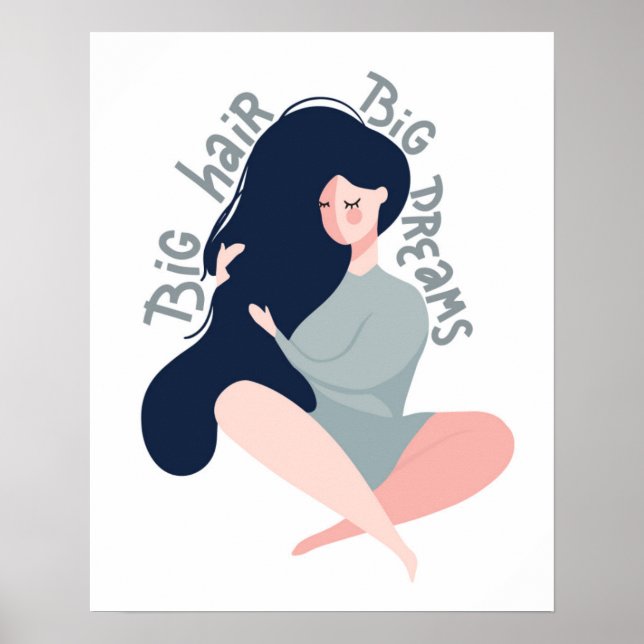 Poster Grandes Sonhos De Cabelo (Frente)