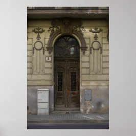 Poster Grandeur desbotado: Entrada do edifício Znojmo