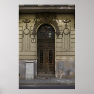 Poster Grandeur desbotado: Entrada do edifício Znojmo