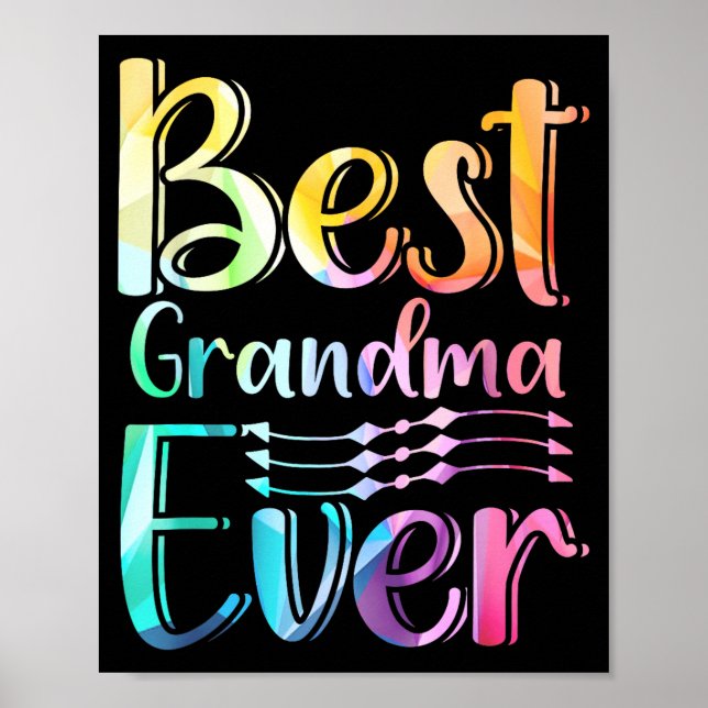Poster Grandma Ever Gift Graphic Art Text Quote Design  (Frente)