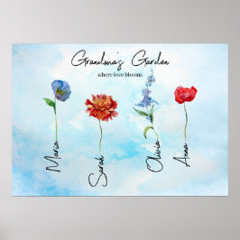 Poster Grandmas Garden | Arte Personalizada Personalizada