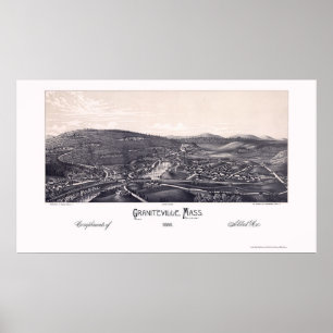 Poster Graniteville, Mapa Panorâmico do MÃE - 1886