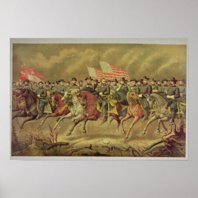 Poster Grant e seus oficiais (Frente)