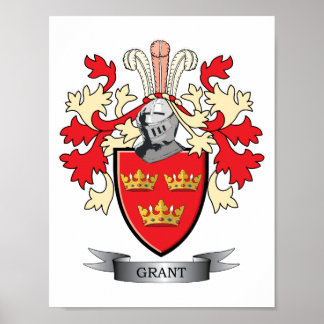 Poster Grant Family Crest Casaco de Armas